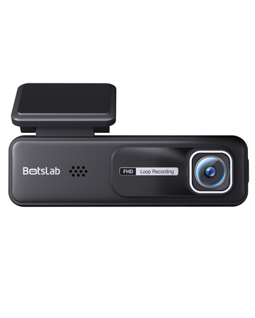 Botslab HK30 Pro dash cam, front view with mounting bracket