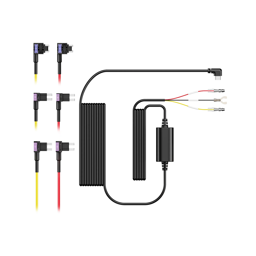 Type-C Hardwire Kit with fuse tap cables